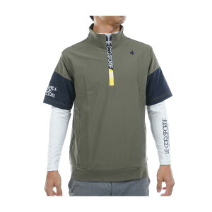 ルコックスポルティフ ゴルフ Le coq sportif GOLF ストレッチ 長袖インナーシャツ付き半袖ミドラー