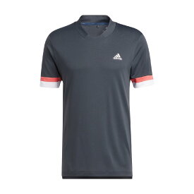 アディダス　Adidas　HEAT.RDY カラーブロック 半袖スキッパーシャツ