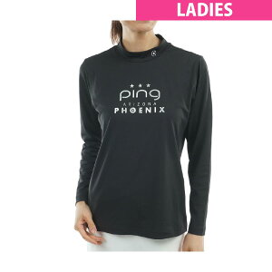 ピン PING トリコット 長袖ハイネックシャツ レディス