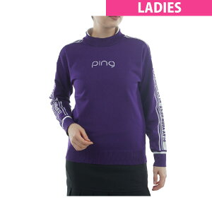 ピン PING ロゴジャカード ハイネックセーター レディス