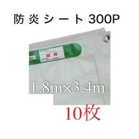 防炎シート サイズ 1.8m 3.4m 1800 3400 1800mm 3400mm ハトメ付き 規格 白防炎シート ポリエステル 養生 ホワイト 白 建設シート 養生シート 白防炎 輸入品 工事現場 建築現場 極厚 野積み 焚き火シート 耐火シート 耐熱シート 防火シート 不燃シート 溶接シート