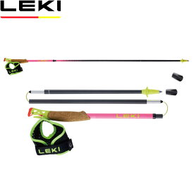 LEKI レキ トレッキングポール ウルトラトレイル FX.ONE スーパーライト 227ピンク トレイルランニング 三段折りたたみ式 2本組 杖 CARAVAN キャラバン 1300453 LEK1300453227