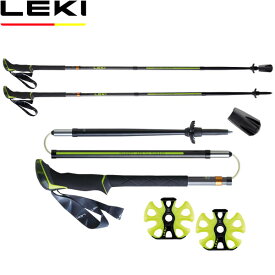 レキ LEKI トレッキングポール 折りたたみ式 シェルバFX_ONE_カーボン 190ブラック 2本組 山登り CARAVAN キャラバン 1300482 LEK1300482190