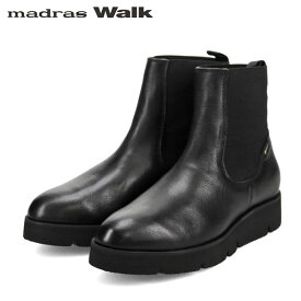 マドラスウォーク madras Walk レディース ゴアテックス サイドゴアブーツ レザー MWL1110 BLACK 防水透湿 MADMWL1110BLA