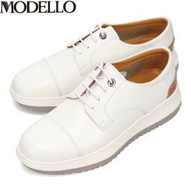 モデロ MODELLO メンズ 紳士靴 カジュアルシューズ スニーカー レースアップ DM3310 WHITE 消臭 抗菌 マドラス madras MODDM3310WHT