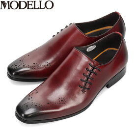 モデロ MODELLO メンズ 紳士靴 ビジネスシューズ DM7272 BURGUNDY サイドレース マドラス madras MODDM7272BUR