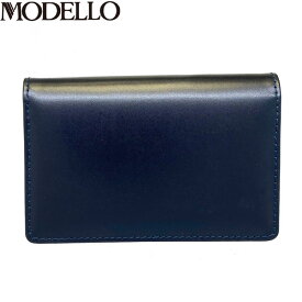 モデロ MODELLO メンズ 名刺入れ カードケース パスケース 定期入れ レザー 牛革 DMB212 NAVY マドラス madras MODDMB212NAV