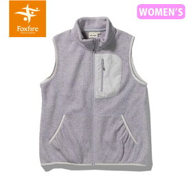 セール フォックスファイヤー Foxfire レディース フリースベスト ウェーブフリースベスト Wave Fleece Vest ライナー キャンプ アウトドア ラベンダー T-FOX8113284089