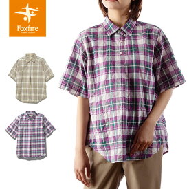 フォックスファイヤー Foxfire レディース シャツ 半袖 CシールドサーフェスチェックシャツS/S FOX8212258
