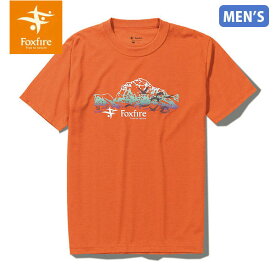 セール フォックスファイヤー Foxfire メンズ Tシャツ CシールドアネハヅルティーS/S C-SHIELD Demoiselle Crane Tee S/S 半袖 UVカット オレンジ T-FOX5215308085