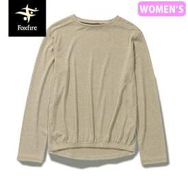セール フォックスファイヤー Foxfire レディース Tシャツ 長袖 カットソー SCメランジコクーンクルー 防虫 UVカット モカ（018） T-FOX8215371018