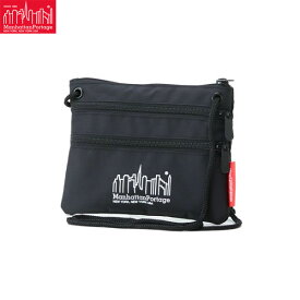 マンハッタンポーテージ Manhattan Portage サコッシュ ミニショルダーバッグ シンプル Triple Zipper Pouch TRIPLE ZIP POUCH Black TRIPLEZIPPOUCHBLK