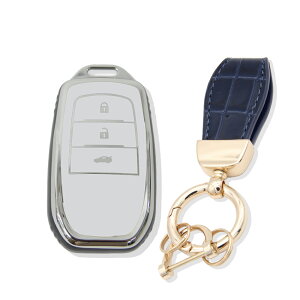 スマートキーケース トヨタ 専用設計 ノア ヴォクシー RAV4 アルファード ヴェルファイア ランドクルーザーなど キーホルダーセット キーカバー カーアンドベル KAN002503