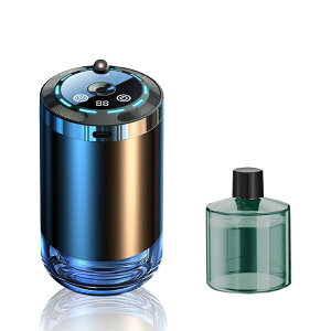 車用 アロマディフューザー USB充電式 超音波 水不要 加湿器 6種の香り 消臭 芳香器 車載 カップホルダー CAR AND BELL KAN002771