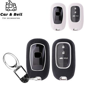 スマートキーケース ホンダ HONDA 新型ステップワゴン STEP WGN シビック ヴェゼル ZR-V レザー調 キーカバー キーホルダー カーアンドベル KAN001116