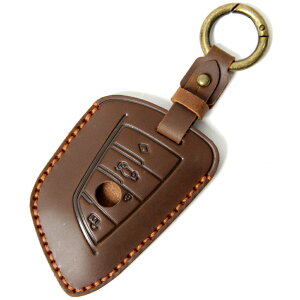 レザースマートキーケース BMW 1/2/3/4/5/6/7/8シリーズ X1 X2 X3 X4 X5 X6 X7 Z4 など リモートコントロールキー カバー 黒 茶 紺色 シンプル 高級感 KAN002395