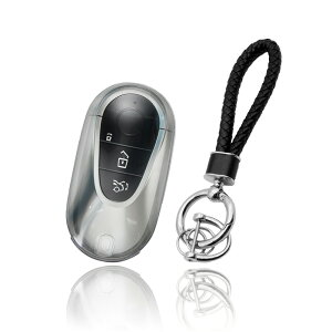 スマートキーケース メルセデスベンツ クリア Mercedes Benz セダン ステーションワゴン Cクラス Sクラス 透明 キーホルダー セット キーカバー カーアンドベル KAN002481