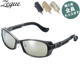 Zeque ゼクー 偏光サングラス【眼鏡ケースプレゼント】 DD F-2163 ガンメタル/シルバーミラー 6カーブ 釣り ZEAL OPTICS GLE4580274176275 PRGREF2163