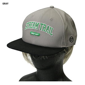 ストリームトレイル ストレートキャップカレッジ 帽子 StreamTrail StraightCapCollege Gray STR4542870564573