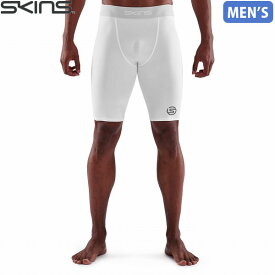 スキンズ SKINS SERIES-1 メンズ ハーフタイツ ホワイト コンプレッションウェア スポーツウェア トレーニングウェア SKI18171140004