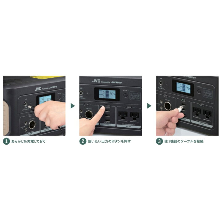 楽天市場】BN-RB62-C JVCケンウッド ポータブル電源 スタンダード 