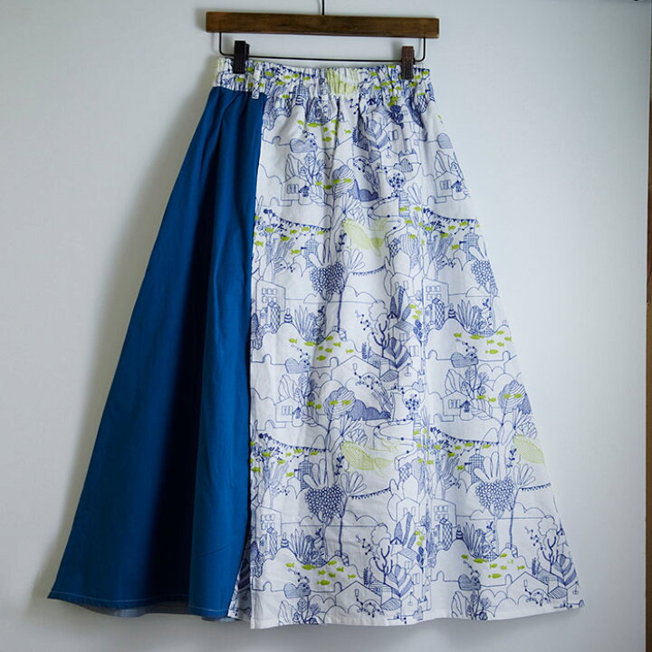 楽天市場】海街刺繍タックスカート レディース ボトムス 大人の  