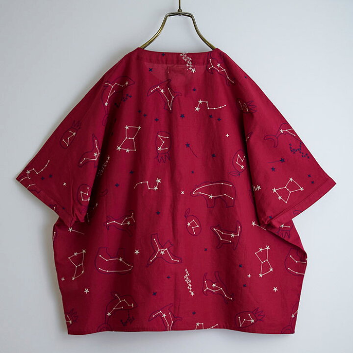 楽天市場】星座総柄刺繍ドルマンシャツ レディース トップス 5分袖大人 