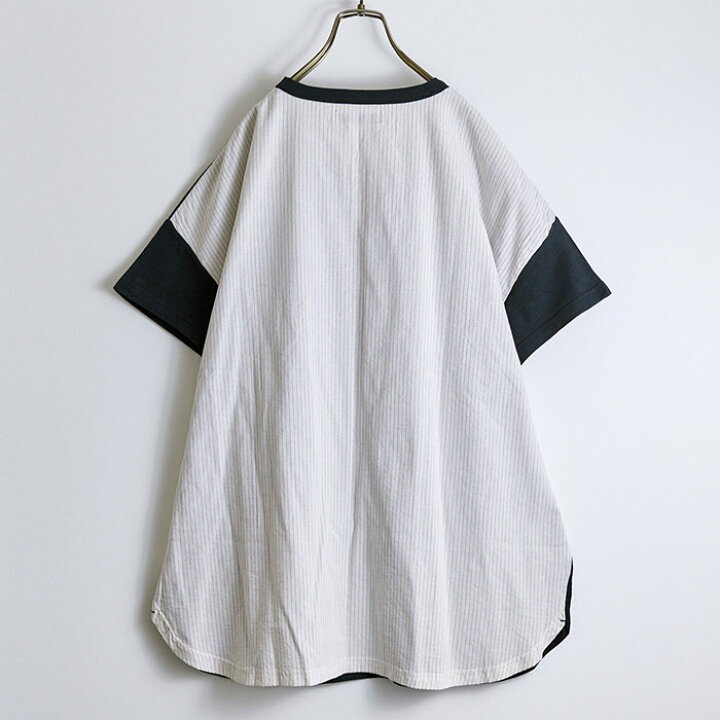 楽天市場】切替えパッチワーク刺繍Tシャツ レディース トップス 半袖  