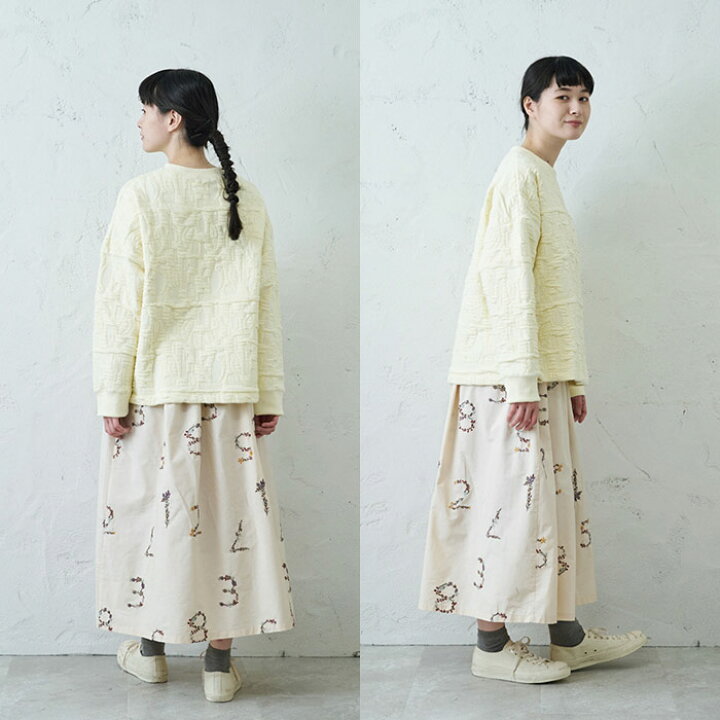 楽天市場】総柄刺繍スカート レディース ボトムス 大人の ナチュラル 