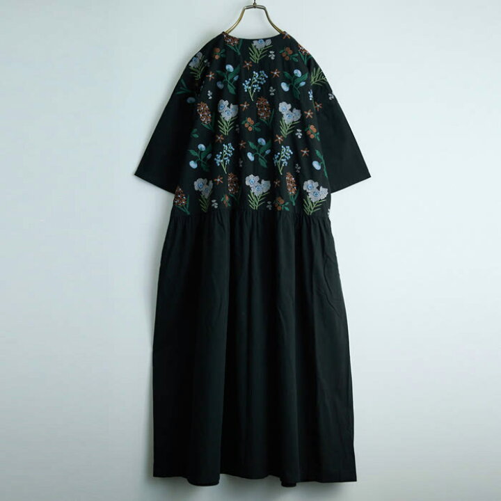 楽天市場】花刺繍ワンピース emago ナチュラル カジュアル 大人 