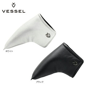 【送料無料　メール便】VESSEL ベゼル Genuine Leather Putter Cover blade　天然皮革 ブレードタイプ パターカバー PC23118