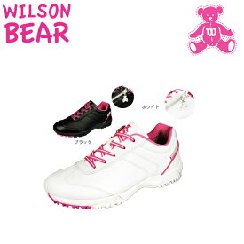 【送料無料】 WILSON BEAR ウィルソン ベア SPIKED-LESS SHOES WBS1611 スパイクレス レディス ゴルフ シューズ WBS-1611