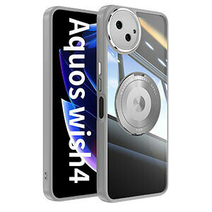 SHARP AQUOS wish5 �N���A �P�[�X �ϏՌ� �J�o�[ �ϏՌ��J�o�[ �^�t�Ŋ�� TPU&PC�f�� �����O�t�� 360�x��] �X�^���h�@�\�t�� �����h�~ �V���[�v �A�N�I�X wish5 �P�[�X �J�o�[ �Ռ��ɋ��� �w�ʃJ�o�[