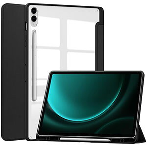 Galaxy Tab S10+ 12.4�C���` �P�[�X �蒠�^ �J�o�[ TPU+PU���U�[+�A�N���� ������� ����h�~ �X�^���h�@�\ S�y�����[ �N���A�o�b�N�P�[�X �l�C �������� �T���X�� �M�����N�V�[ �^�uS10+ 12.4�^ �蒠�^
