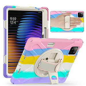 Xiaomi Pad 7 / Pad 7 Pro 2024���f�� 11.2�^(�C���`) �P�[�X �ϏՌ� �J�o�[ TPU&PC�f�� 360�x��] �X�^���h�@�\ �Ռ��z�� ���X�g�X�g���b�v ���p �l�C �������� ������� �y�� �ی�P�[�X �V���I�~ ���� 