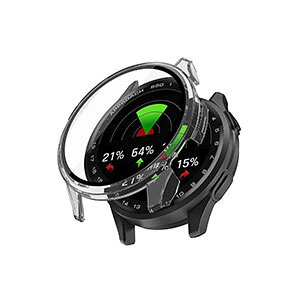 Garmin Approach S50 �P�[�X �N���A �t���ی� �t�B������� �E�F�A���u���[���E�X�}�[�g�E�H�b�` �P�[�X �N���A �v���X�`�b�N+�����K���X �V���v���� ��̌^ CASE �����Ռ� �֗� �y�� �ȈՒ��E �S��