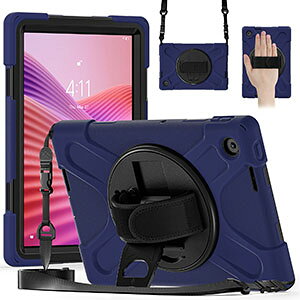 LAVIE Tab Lite TL103/KAL PC-TL103KAL �P�[�X 10.1�^/�C���` �P�[�X �ϏՌ� �J�o�[ PC�f�� �X�^���h�@�\ 360�x��] ���|�� �V�����_�[ �X�g���b�v�t�� �Ў葀�� ����� �w�ʃJ�o�[ �Ռ��z�� �����h�~ �ی�