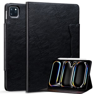 Apple iPad Air 11�C���` 2026���f��(M4�`�b�v) �P�[�X �J�o�[ PU���U�[ �^�u���b�g�P�[�X ������� CASE �X�^���h�@�\ ���p �p�x���� �w��h�~ ���C�N���X�v�̃f�U�C�� �J�[�h���[ �l�C �蒠�^�J�o�[