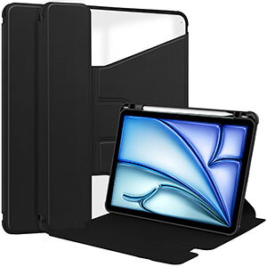 iPad Air 13�C���` �P�[�X (M4�`�b�v) 2026�t���f�� �A�C�p�b�h �G�A�[ 13�^ �J�o�[ �ϏՌ� �l�p�ی� Pencil Pro���[�@�\ TPU��PU���U�[��PC�� �蒠�^ �P�[�X �l�C �������� �֗� 360�x��]�ł��܂� �X�^