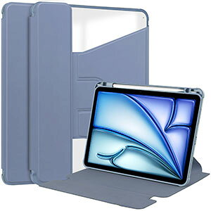 iPad Air 13�C���` �P�[�X (M4�`�b�v) 2026�t���f�� �A�C�p�b�h �G�A�[ 13�^ �J�o�[ �ϏՌ� �l�p�ی� Pencil Pro���[�@�\ TPU��PU���U�[��PC�� �蒠�^ �P�[�X �l�C �������� �֗� 360�x��]�ł��܂� �X�^