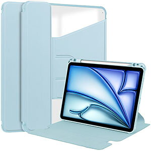 iPad Air 13�C���` �P�[�X (M4�`�b�v) 2026�t���f�� �A�C�p�b�h �G�A�[ 13�^ �J�o�[ �ϏՌ� �l�p�ی� Pencil Pro���[�@�\ TPU��PU���U�[��PC�� �蒠�^ �P�[�X �l�C �������� �֗� 360�x��]�ł��܂� �X�^
