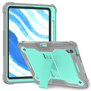 iPad Air (M4�`�b�v) 13�C���` �P�[�X 2026�t���f�� �ϏՌ� �J�o�[ �֗� �X�^���h�@�\ Pencil Pro���[ �V���R����PC�f�ސ� �l�p�ی� M4�`�b�v �A�C�p�b�h �G�A�[ 13�^ �P�[�X �Ռ��z�� �����h�~ �ی� �P