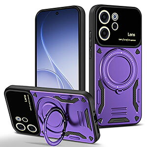 OPPO Reno15 F 5G (CPH2801)�P�[�X �J�o�[ TPU&PC�f�� 2�d�\�� �ϏՌ��J�o�[ �����O�t�� �X�^���h�@�\ 360�x��] �w��h�~ �Ռ��h�~ �J���������Y�ی� ��G�蔲�Q ���킢�� �J�b�R���� �l�C �������� ��