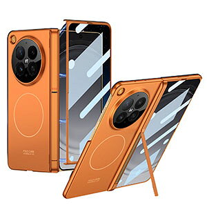OPPO Find N6 �P�[�X �ϏՌ� �J�o�[ ���C�[�d �[�d�Ή� �X�^���h�@�\ �t�B������� �S�ʕی� �܂肽���݌^ �V���v�� PC �v���X�`�b�N �n�[�h�P�[�X �y�� ���^ �ϏՌ��J�o�[ Find N6 �P�[�X �w�ʃJ�o