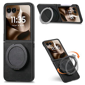 Motorola moto razr 70/70S/70D razr 70 Ultra �P�[�X �ϏՌ� �J�o�[ PC&PU���U�[ �w�ʃ��U�[�� �����O�t�� �X�^���h�@�\ CASE �w��h�~ ��G�蔲�Q �y�� �������� �Y��� �J���t�� �N�₩�� ���g���[�� ���[