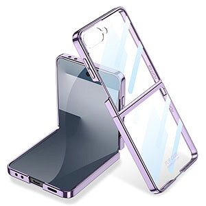 Galaxy Z Flip8 5G �N���A �P�[�X �J�o�[ ���b�L �y�ʔ��^ PC+�����t�B���� �v���X�`�b�N�� �����h�~ �����h�~ �X�}�z�ی�P�[�X �ϏՌ��J�o�[ �T���X�� �M�����N�V�[ Z �t���b�v8 5G �P�[�X ����