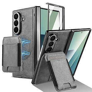 Galaxy Z Fold8 Ultra �P�[�X �ϏՌ� �J�o�[ �ی�P�[�X �M�����N�V�[ Z �t�H�[���h8 �E���g�� �P�[�X �J�[�h���[ �X�^���h�@�\ �����悭 �l�p�ی� ���C�[�d �[�d�Ή� PC&PU���U�[�f�� �X�}�z�ی�P