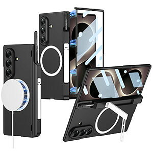 Galaxy Z Fold8 Ultra �P�[�X �ϏՌ� �J�o�[ �ی�P�[�X �M�����N�V�[ Z �t�H�[���h8 �E���g�� �P�[�X �X�^���h�@�\ PC&�����K���X �O�ʋ����K���X �w�ʃJ�o�[ ���C�[�d �[�d�Ή� �����h�~ �X�}�z��