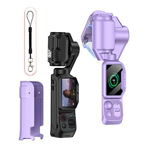 Insta360 Luna Ultra �P�[�X �J�o�[ �C���X�^360 Luna Ultra �ی�P�[�X �ϏՌ��J�o�[ PC�f�ސ� �t���ی�J�o�[�t�� �|�[�^�u�� �����h�~ �������� ������� �֗����̍��� �\�t�g�J�o�[