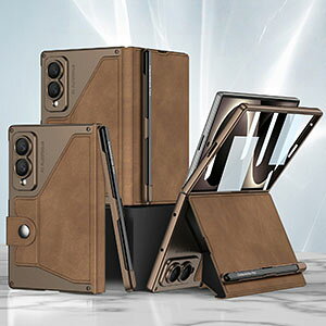 Galaxy Z Fold8 �P�[�X �ϏՌ� �J�o�[ �ی�P�[�X �M�����N�V�[ Z �t�H�[���h8 �P�[�X PC&PU���U�[&�����K���X �O�ʋ����K���X �J�[�h���[ �X�^���h�@�\ �y���V�����[ �蒠�^�J�o�[ �����h�~ ��